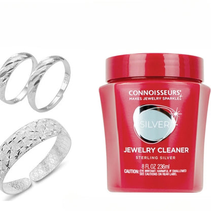Professional Jewelry Cleaner for Gold Silver Platinum - Diamond Gemstone Safe Tarnish Remover, 925 Sterling Silver Care Solution