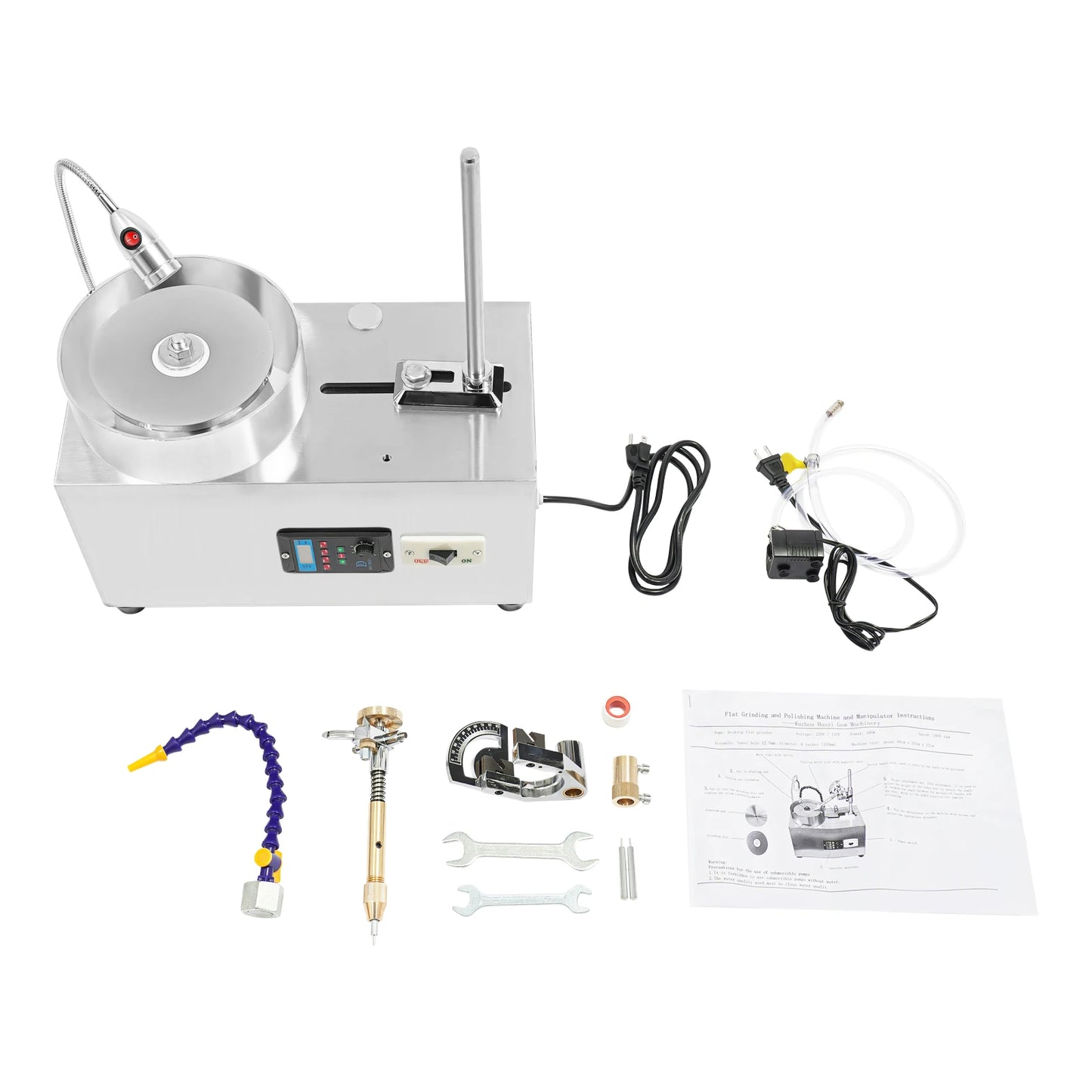 Jade Stone Angle Polisher| 180W 2800rpm Jewelry Lapidary Gem Faceting Machine| Gemstone Grinding Machine