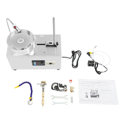 Jade Stone Angle Polisher| 180W 2800rpm Jewelry Lapidary Gem Faceting Machine| Gemstone Grinding Machine