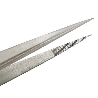 Extra Long Stainless Steel Diamond Curved Tip Tweezers for Stone Gems Rhinestones Acrylic Picking Tool & Making Jewelry Craft