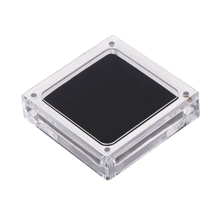 1pcs Acrylic Glass Top Gem Box Gemstone Diamond Display Stand Holder Storage Organizer Case