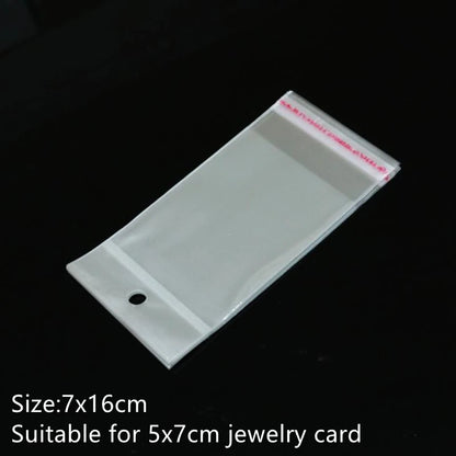 50pcs 5x7cm Marbling Earrings Display Cardboard Self Sealing Pouch For Jewelry Packaging Card Storage Organizer Small Businesses