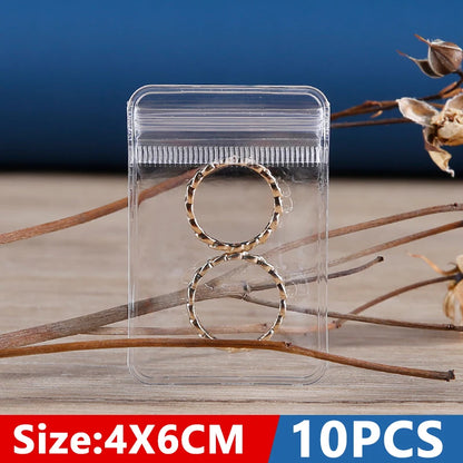 Anti-oxidation Jewelry Storage Bag Desktop Drawer Organizer Transparent Necklace Bracelet Ring Holder Pouch Earring Display Case