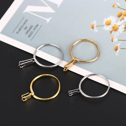 Spring Type Ring Stone Gemstone Diamond Holder Display Ring Diamond Four-Claw Gemstone Claw Meson Holder Jewelry Tool Equipments