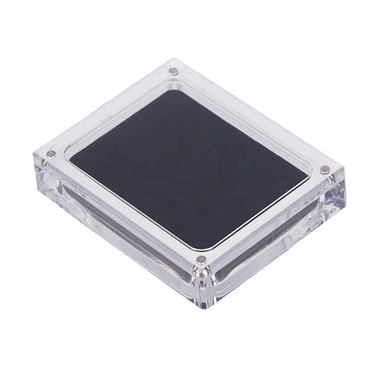 1pcs Acrylic Glass Top Gem Box Gemstone Diamond Display Stand Holder Storage Organizer Case