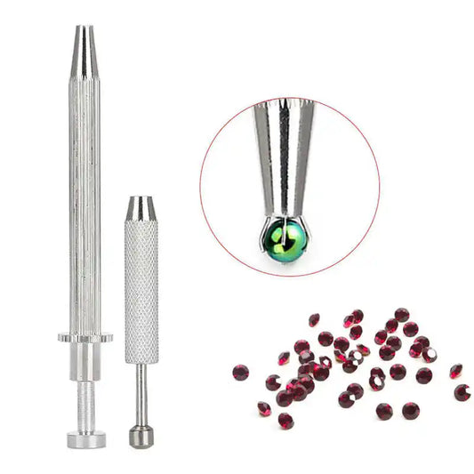 4 Claws Jewelry Beads Holder Pick-up Tool Diamond Gems Prong Holder Tweezer Catcher Grabber Stainless Steel Body Piercing Tools
