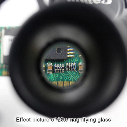 Hand Wearing Magnifier Glasses Magnifying 10X 15X 20X 25X 2LED Professional Magnifier Glasses for Reading Jewelers Repair