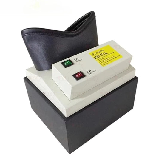 Gemstone UV Box Ultraviolet Fluorescence Detector Jewelry Identification Tool Long and Short Wave UV Light, Diamond Testing Lamp