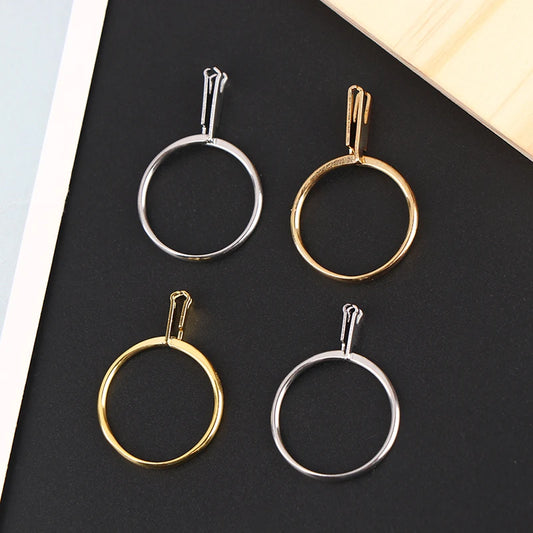 Spring Type Ring Stone Gemstone Diamond Holder Display Ring Diamond Four-Claw Gemstone Claw Meson Holder Jewelry Tool Equipments