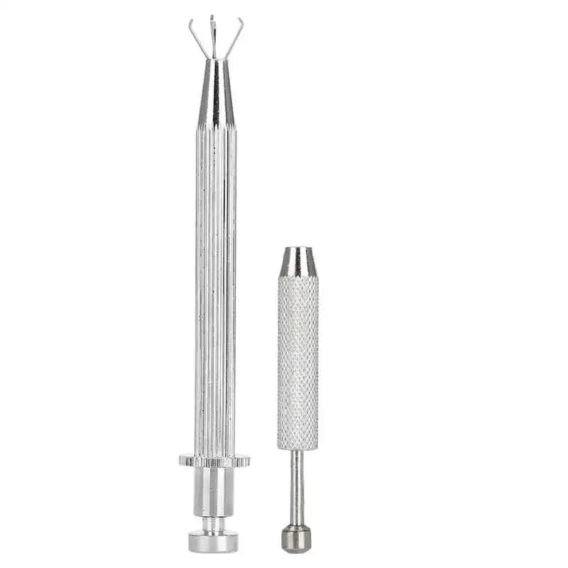 4 Claws Jewelry Beads Holder Pick-up Tool Diamond Gems Prong Holder Tweezer Catcher Grabber Stainless Steel Body Piercing Tools