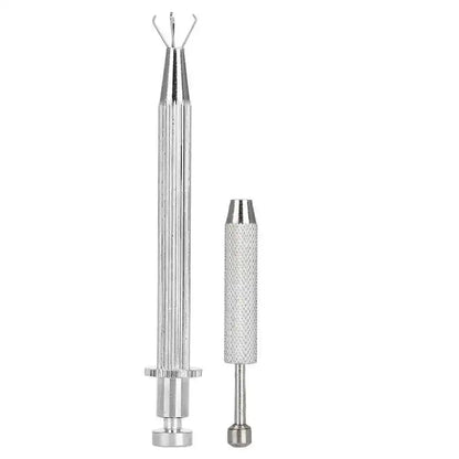 4 Claws Jewelry Beads Holder Pick-up Tool Diamond Gems Prong Holder Tweezer Catcher Grabber Stainless Steel Body Piercing Tools