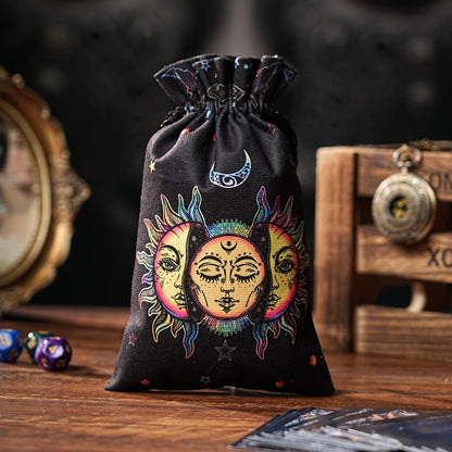 1pc/6pcs Velvet Tarot Oracle Cards Storage Bag Tarot Pouch Rune Dice Crystal Jewelry Bag Multiple Use Pouch Witch Divination