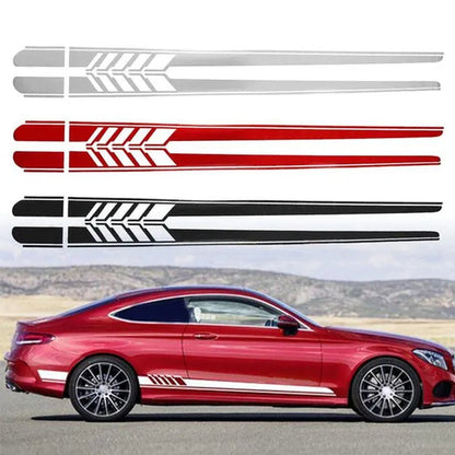 Car Sticker for Mercedes Benz Auto Racing Stripe Side Body DIY Decal Car Tuning Accessories