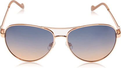 Women'S J5596 Classic Metal Aviator Pilot Sunglasses with UV400 Protection