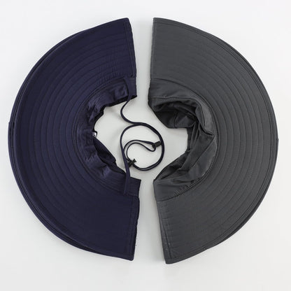 UPF50+ Mens Sun Hat Wide Brim Fishing Hat Foldable Large Brim UV Protection Sun Hat for Men Women Beach Gardening