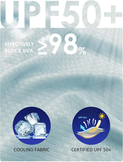 Women'S Long Sleeve Zip Beach Coverup UPF 50+ Sun Protection Hooded Cover up Shirt Dress with Pockets