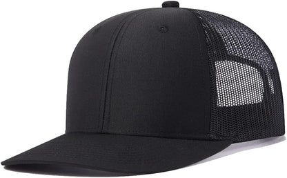 Trucker Hat - Mesh Snap Back - Unisex Adjustable Baseball Cap - Outdoor Hats for Men Women