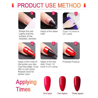 VENALISA VIP2 Set 60 Colors 7.5Ml Gel Nail Polish Kit with Base Top Matt Coat,Soak off UV LED Nail Gel Polish with Colors Card Nail Art Starter Manicure Salon