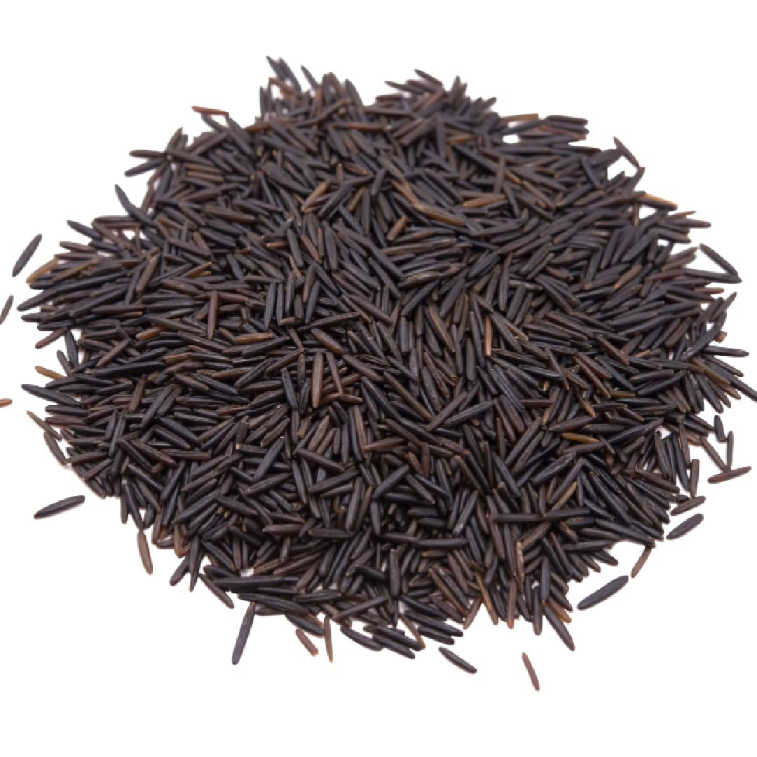 Wild Black Canadian Rice 2 LBS. Premium Grade | Top 14 Food Allergy Free | Freshly Harvested Packed in Resealable Bulk Bag | High in Protein, Fiber & Antioxidants | Gluten Peanut Tree Nut Free
