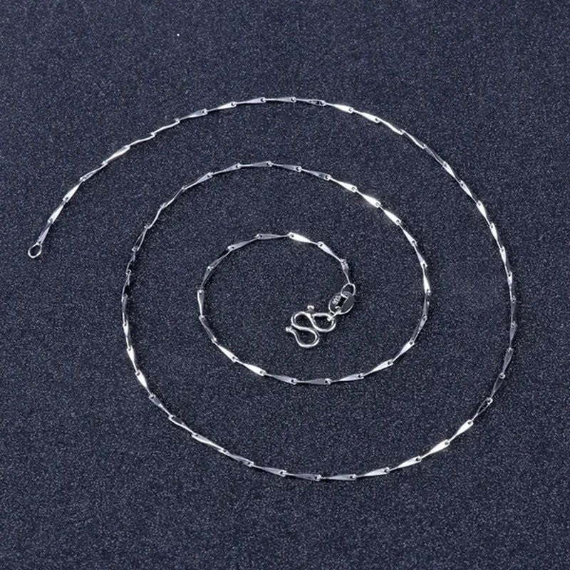 7PCS Mix 18K Gold 925 Sterling Silver Men's Link Necklace Women's Chain Jewelry Link Necklace Set Chains+Lobster Clasps 925 Tag 1/3/5/7PCS