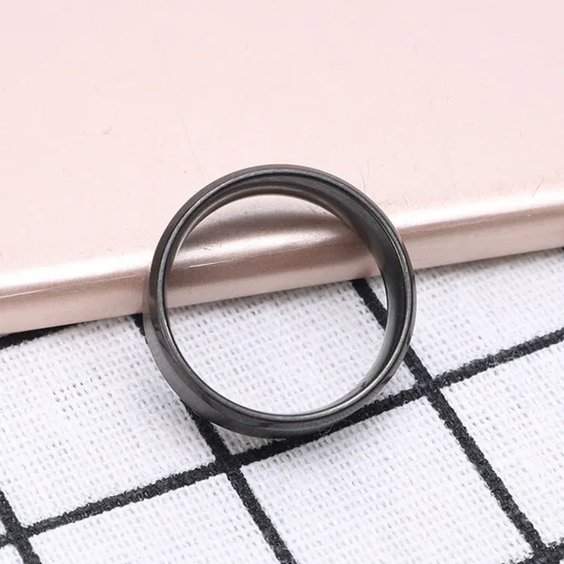 Fuck off Retro Steel Ring Black Silver Tone Male Simple Rings Jewelry Accessories Gifts