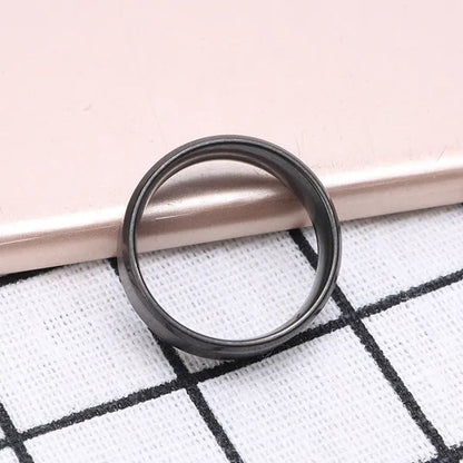 Fuck off Retro Steel Ring Black Silver Tone Male Simple Rings Jewelry Accessories Gifts