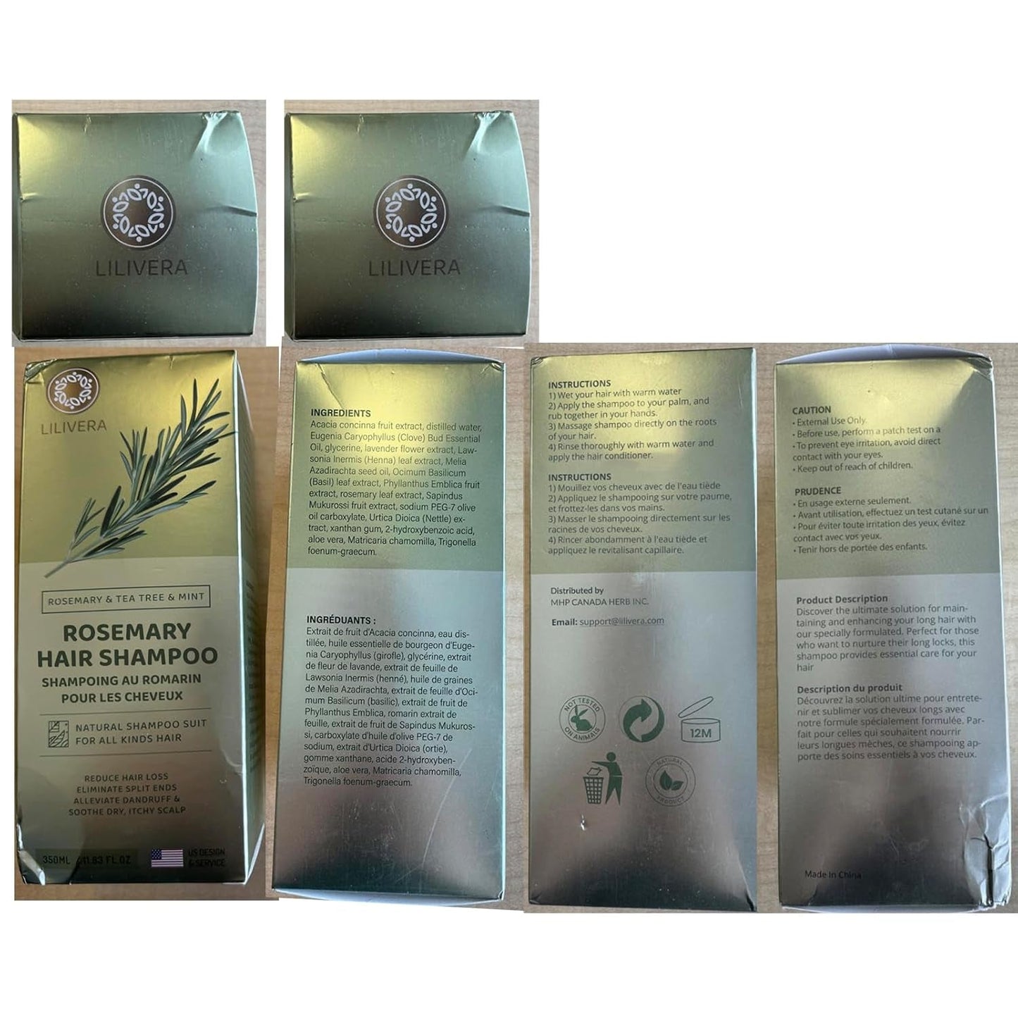 Rosemary Hair Growth Shampoo for Hair Loss, Thinning Hair for Men and Women - Mint Strengthening Shampoo with Tea Tree Oil Bition - 11.8 Fl. Oz