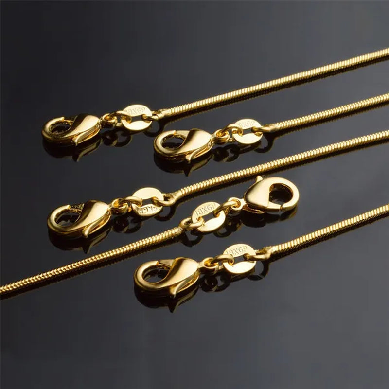 Women's Fashion Snake Bone Necklace Pendant Accessories Collarbone Chain Necklace Jewelry 16-inch-30 Inches