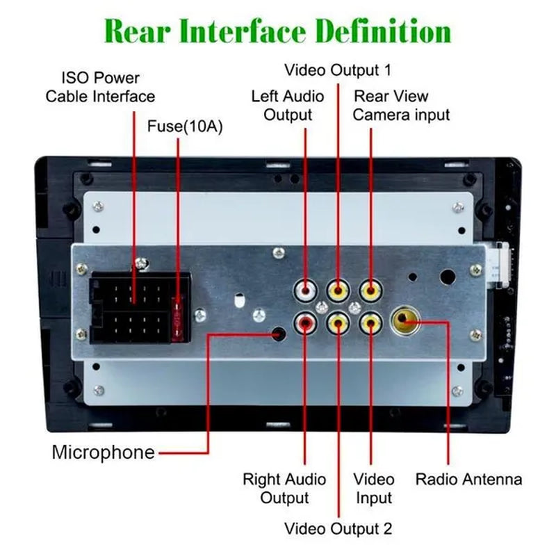 UNITOPSCI Single 1Din 9Inch Car MP5 Player Car Stereo Radio 2.5D HD 1080P Touch Screen Bluetooth Autoradio Support Mirror Link FM AUX Function with External Microphone