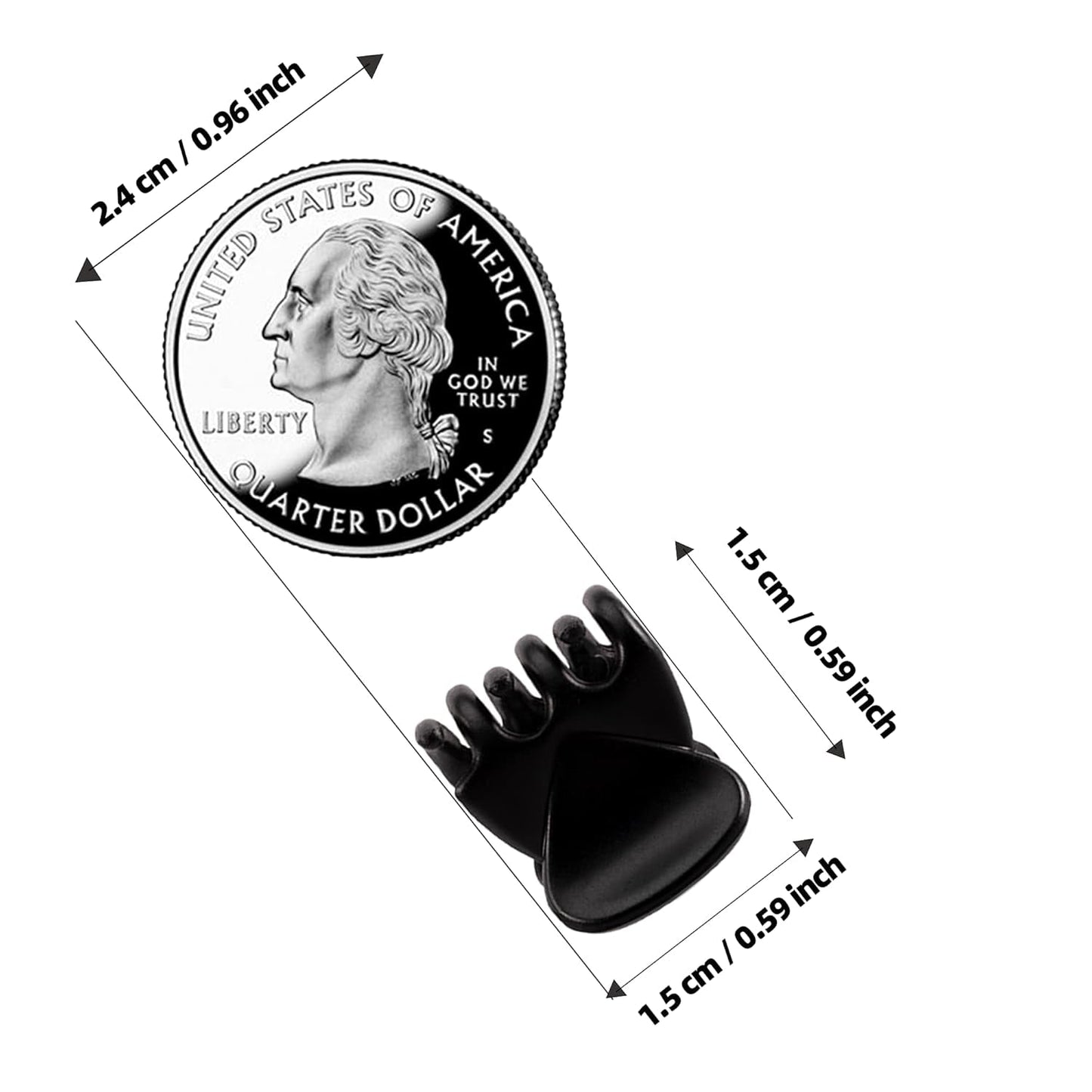 Kids Mini Hair Clips 45 Pcs Black 1/2 Inch Micro-Mini Size Claw Clips for Girls and Boy, Non-Slip Women Hair Accessories Clamp Bangs Tiny Strong Grip Baby Jaw Clip Very Small Hair Clips.