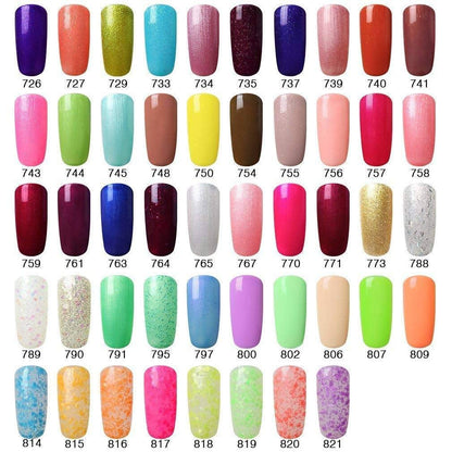 Soak-Off UV LED Gel Polish Nail Art Manicure Lacquer Thistle Color 028
