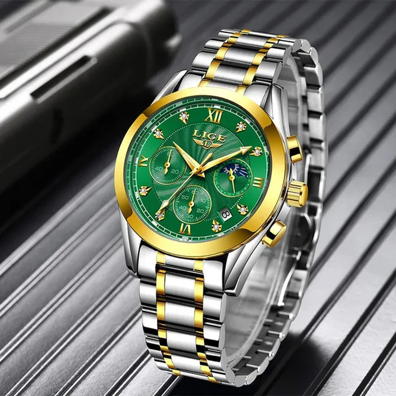 LIGE Luxury Ladies Watch Women Waterproof Rose Gold Steel Strap Women Wrist Watches Top Brand Bracelet Clocks Relogio Feminino