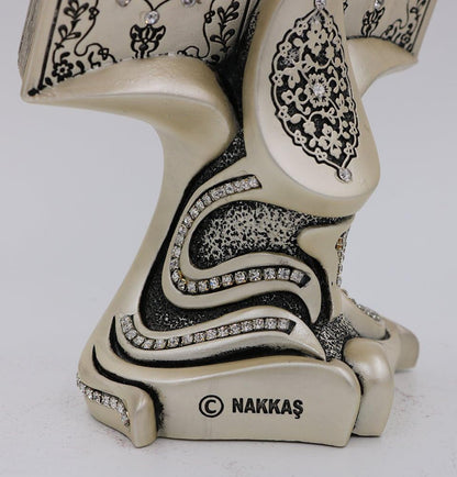 Quran Open Book with Ayatul Kursi and Nazar DUA - Muslim Home Decor Showpiece Ornament Gift 6.25 X 4.5In