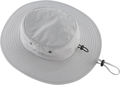 UPF50+ Mens Sun Hat Wide Brim Fishing Hat Sun Protection Hat for Mens Womens Bucket Hat for Beach Gardening Golf