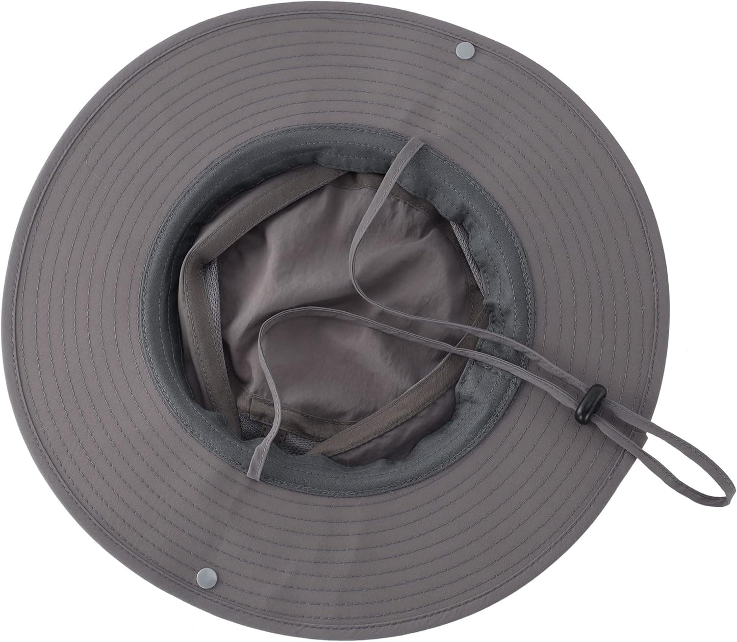 Wide Brim Sun Hat for Men Breathable Cowboy Boonie Hat UPF 50+ Sun Protection Bucket Hat for Fishing Hiking