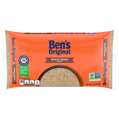 Whole Grain Brown Rice, 2 Lb Bag