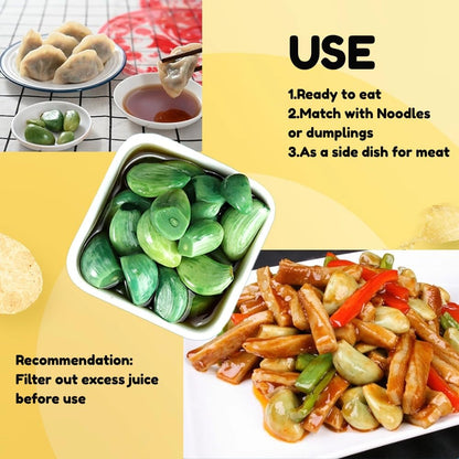 New Package Laba Garlic,Green Garlic Pickled,Jade Garlic,Tasty and Refreshing Green Garlic Cloves Chinese Pickled,Pickles Garlic Perfect for Rice,Chinese Food Pickled Garlic Pack (500, Grams)