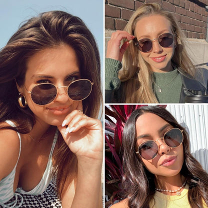 '- Reflective Lens round Trendy Sunglasses