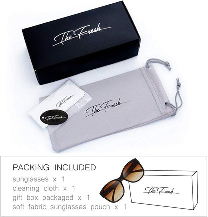 Women'S Oversized Square Jackie O Cat Eye Hybrid Butterfly Fashion Sunglasses - Exquisite Packaging