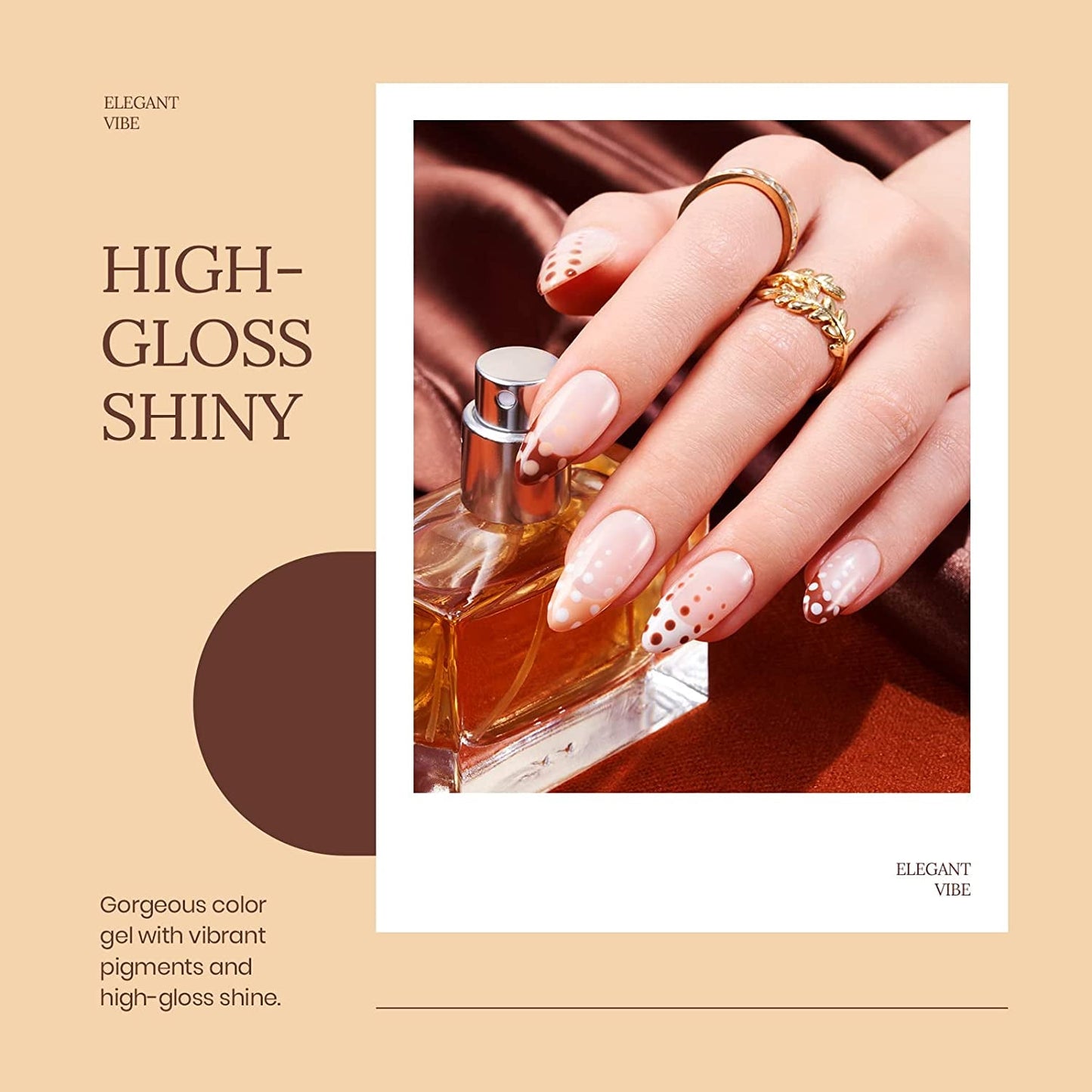 Beetles Brown Gel Nail Polish Set Nude Gel Polish Nail Set 6 Colors Sandstorm Collection Peach Brown Natural Manicure Kit Soak off Uv Led Lamp Needed for Women Gift Diy Home