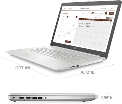 2022 Newest 17.3" HD+ Display Laptop, 11Th Gen Intel Core I3-1115G4(Up to 4.1Ghz, Beat I5-1030G7), 16GB DDR4 RAM, 1TB Pcie SSD, Bluetooth, HDMI, Webcam, Windows 11, Silver, W/ 3In1 Accessories