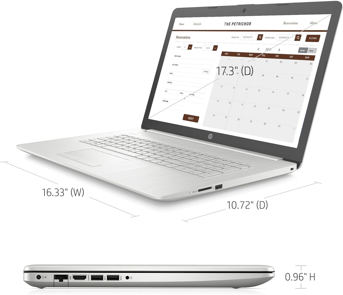 2022 17.3" HD+ Display Laptop, 11Th Gen Intel Core I3-1115G4(Up to 4.1Ghz, Beat I5-1030G7), 16GB DDR4 RAM, 1TB Pcie SSD, Bluetooth, HDMI, Webcam, Windows 11, Silver, W/ 3In1 Accessories