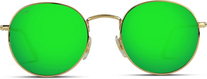 '- Reflective Lens round Trendy Sunglasses