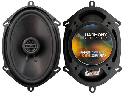 Harmony Audio HA-R68 Car Stereo Rhythm Series 5X7 6X8 Replacement 225W Speakers