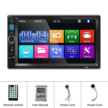 NEW Upgrade 2Din 7" HD Autoradio Bluetooth Car MP5 Player Car Radio Build-In FM AUX USB SD Function Support Mirror Link + Backup Camera(Optional)