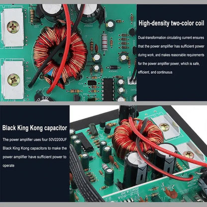 12V 600W Black Car Audio Amplifier Board Speaker Subwoofer Board Bass Module High Power Mono Channel Lossless Accessories
