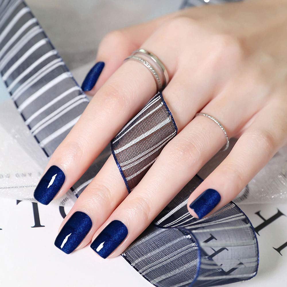 VENALISA Royal Blue Gel Nail Polish, 12Ml Dark Blue Gel Polish Navy Color Soak off UV LED Nail Gel Polish Nail Art Starter Manicure Salon DIY at Home, 0.43 OZ