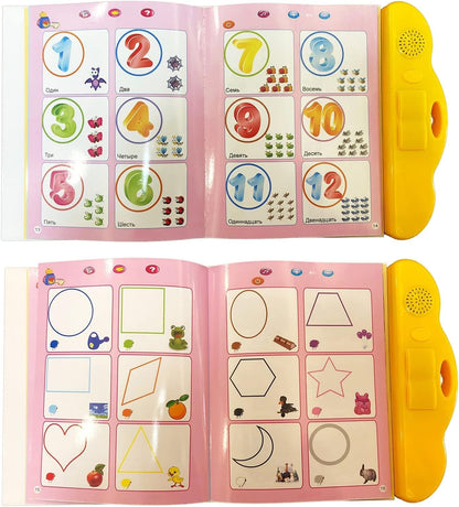 Russian Alphabet Letters Toys for Kids,Electronic Interactive Alphabet Books in Russian,Letters & Words & Music Russian Language Learning Toys for Kids 3 Ages+