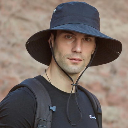 Sun Hats for Men Women Wide Brim Boonie Hat UPF 50+ Bucket Hats Hiking Fishing Outdoor Summer Safari UV Protection Hat
