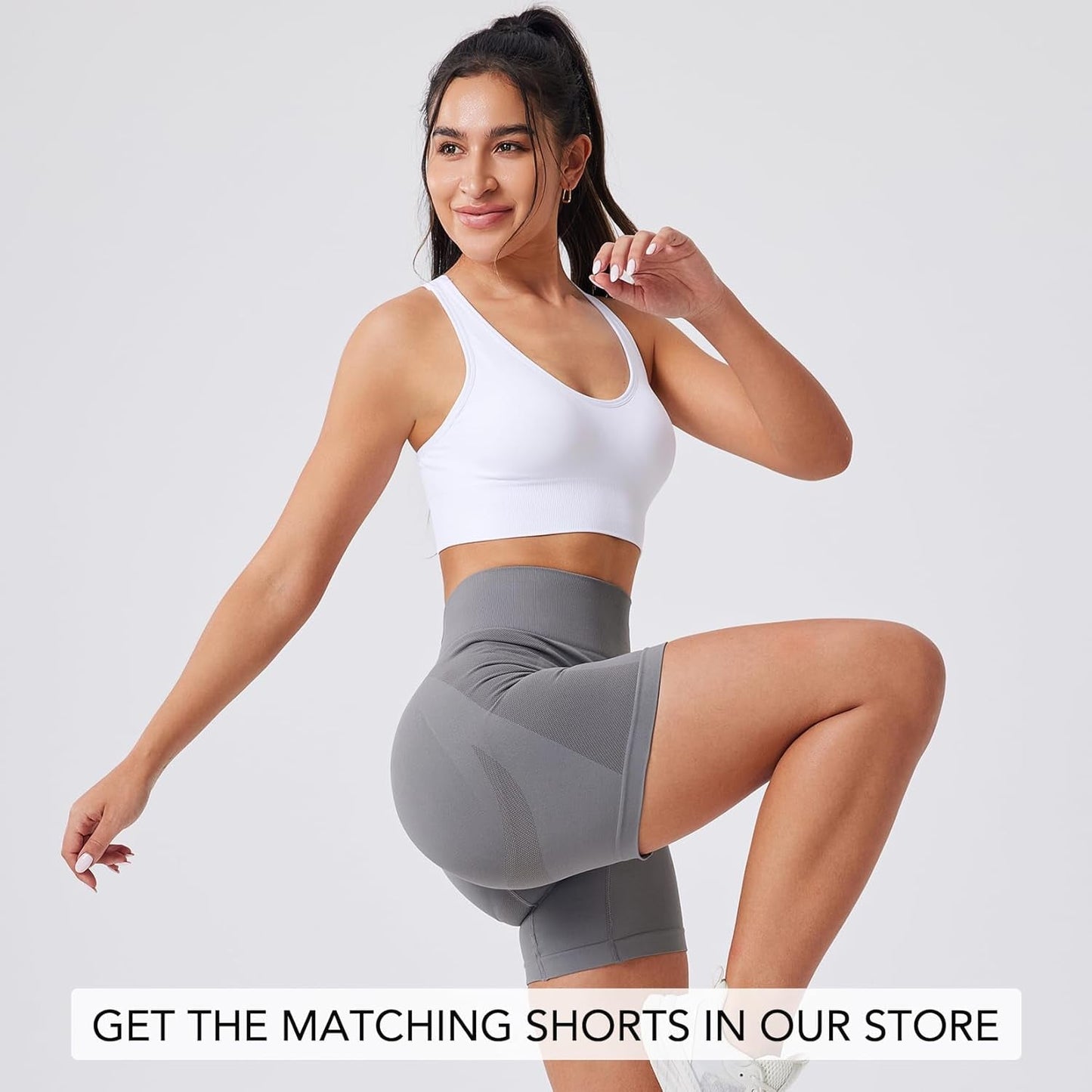 Sports Bra for Women Padded Medium Support Criss Cross Strappy Bras Seamless High Impact Yoga Exercise Athletic Bras